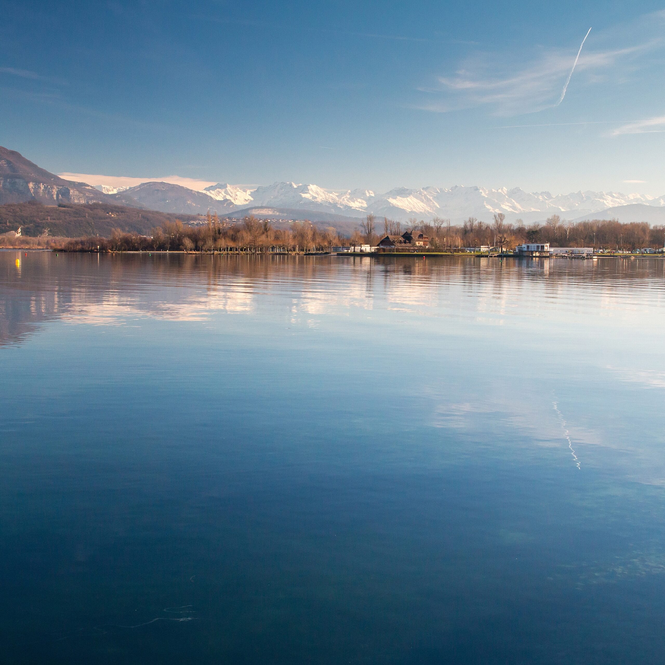 Miroir d'eau lac du Bourget